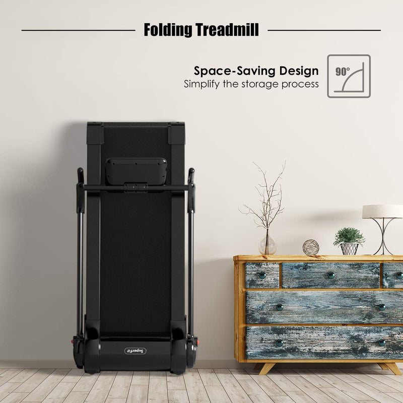 Load image into Gallery viewer, 2.25HP Electric Folding Treadmill, Installation-Free Design with 8-Stage Damping System - GoplusUS
