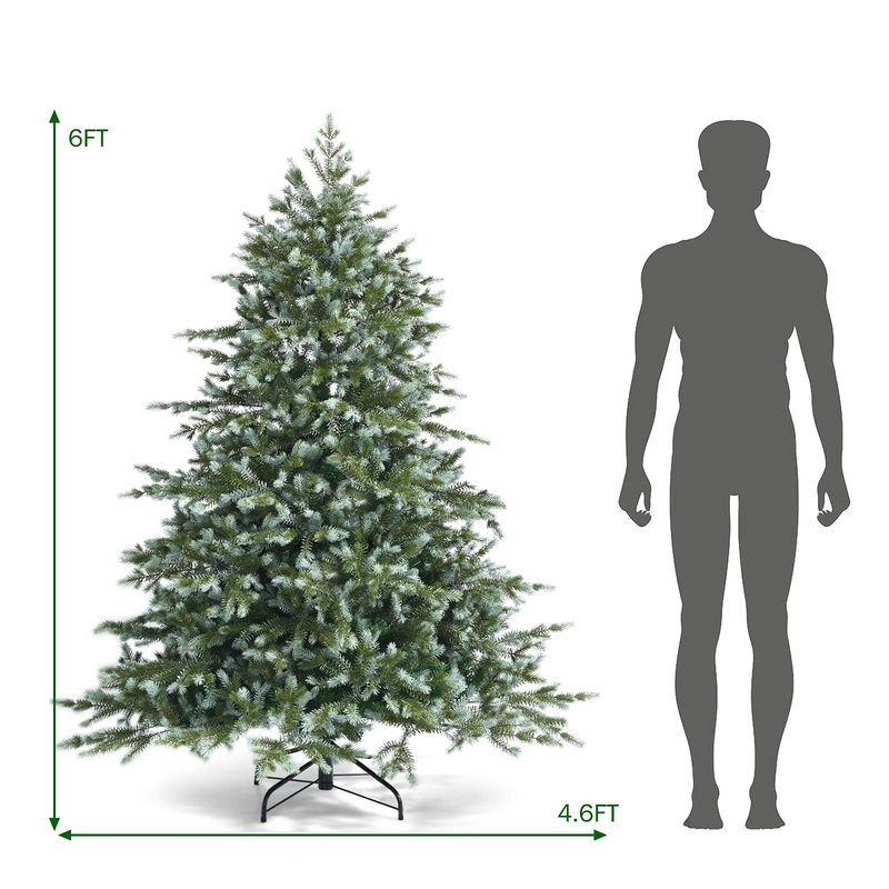Load image into Gallery viewer, Goplus Artificial Christmas Tree, Metal Stand, Wintry Indoor Decoration for Holiday Festival - GoplusUS
