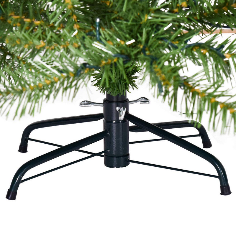 Load image into Gallery viewer, Goplus Pre-Lit Christmas Tree Artificial PVC Spruce Hinged with 560 LED Lights and Solid Metal Legs - GoplusUS
