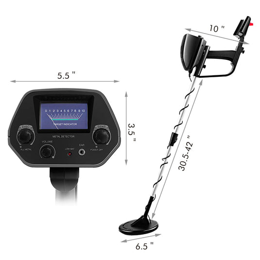 Adjustable Metal Detector, Professional Higher Accuracy Gold Detector - GoplusUS