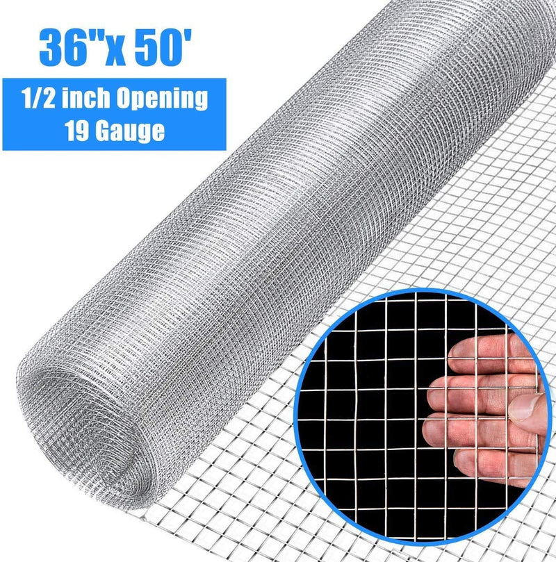 Load image into Gallery viewer, Hardware Cloth Mesh Fencing Animal Barrier (36&#39;&#39; x 50&#39;/48&#39;&#39; x 50&#39;) - GoplusUS
