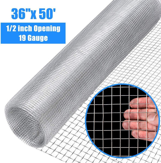 Hardware Cloth Mesh Fencing Animal Barrier (36'' x 50'/48'' x 50') - GoplusUS
