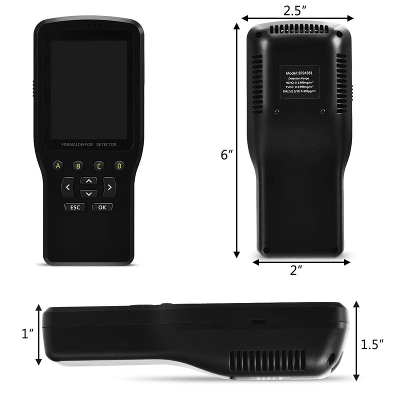 Load image into Gallery viewer, Air Quality Pollution Monitor, 7 in 1 Indoor Formaldehyde Detector - GoplusUS
