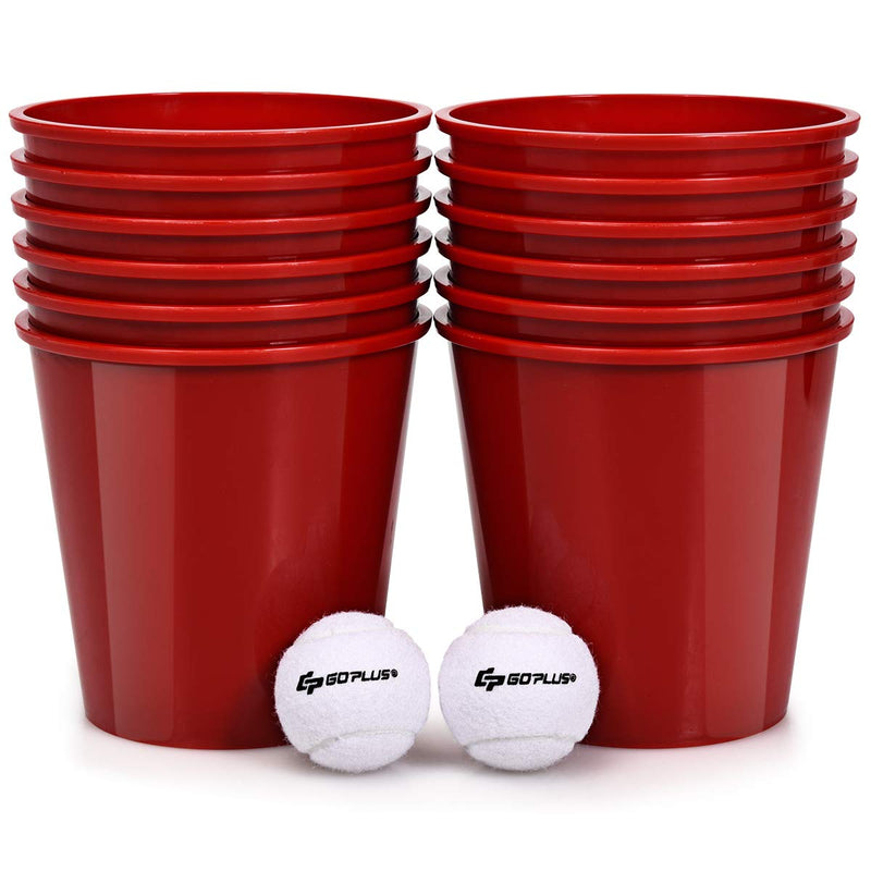 Load image into Gallery viewer, Yard Pong, Giant Pong Game Set with 12 Buckets, 2 Balls and a Carry Bag
