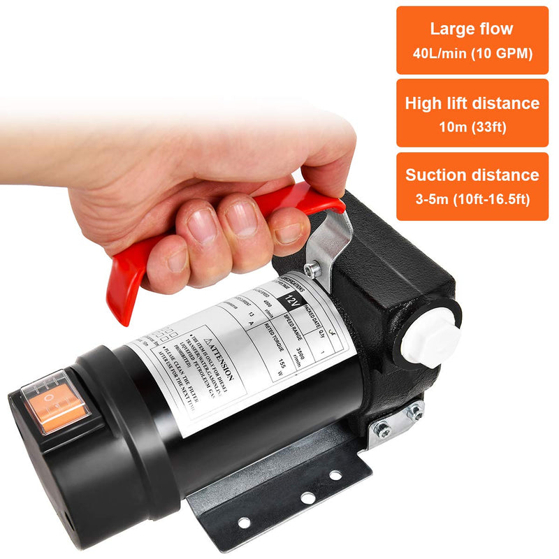 Load image into Gallery viewer, Electric Fuel Pump 12V 10GPM Diesel Bio Kerosene Oil Transfer Extractor - GoplusUS
