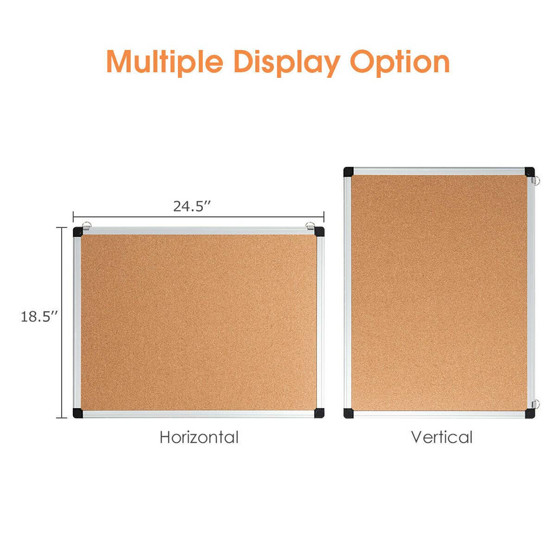 Load image into Gallery viewer, Cork Board, Bulletin Board, 18 x 24 3 Pack Aluminum Framed Cork Notice Pin Board Memo Board - GoplusUS
