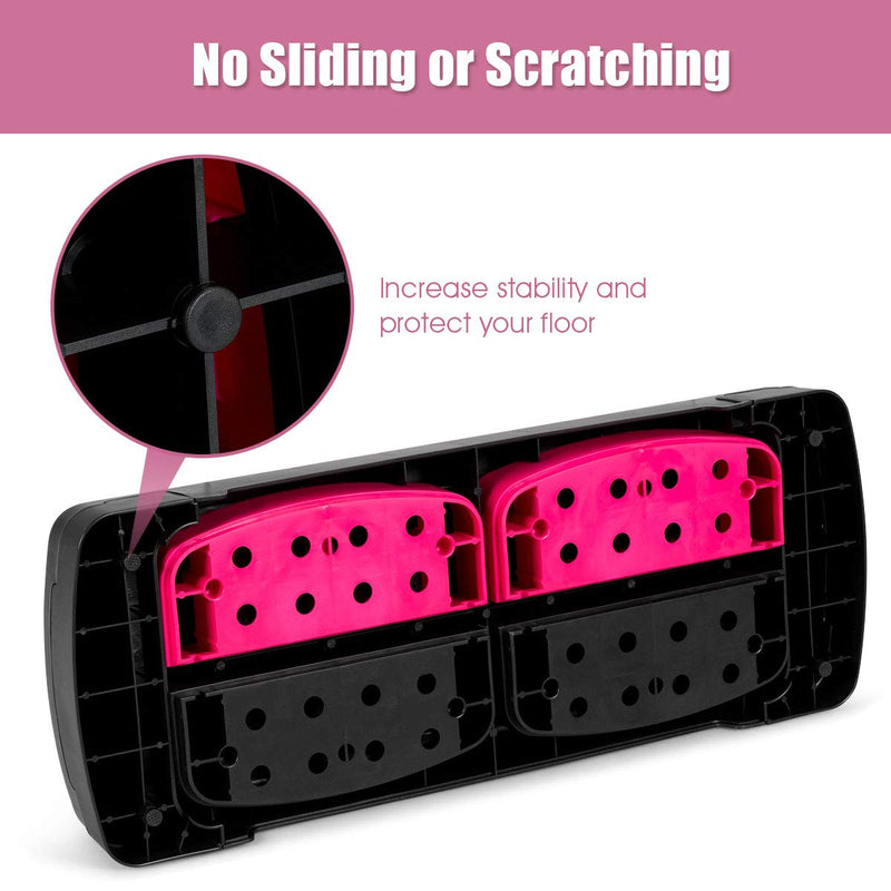 Load image into Gallery viewer, 31&quot; Aerobic Exercise Stepper Deck for Home Gym and Office (Black+Pink) - GoplusUS
