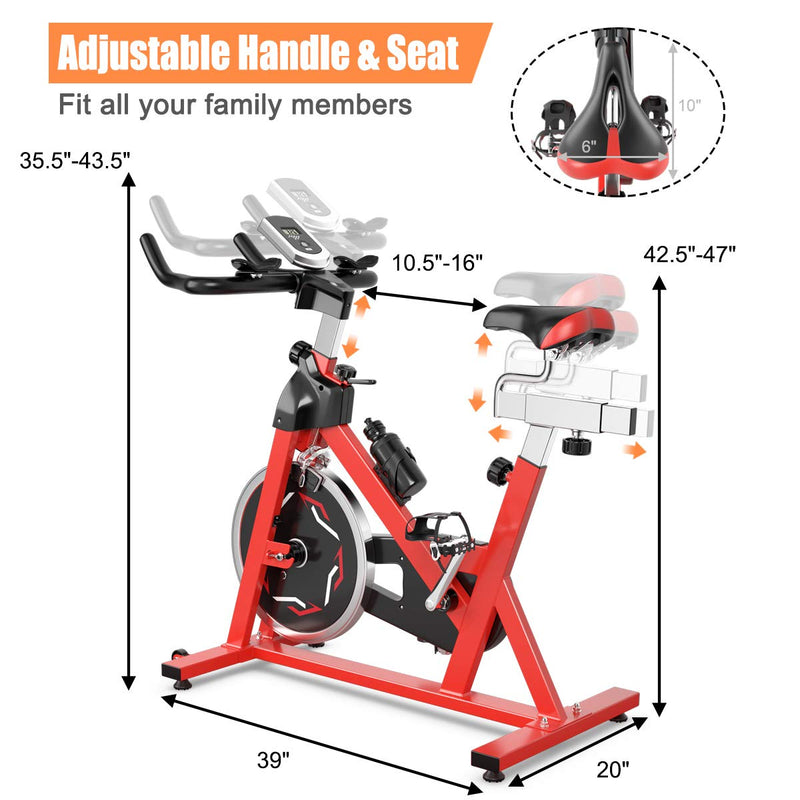 Load image into Gallery viewer, Exercise Bike, Indoor Cycling Stationary Bike for Home Cardio Workout Bike Training - GoplusUS
