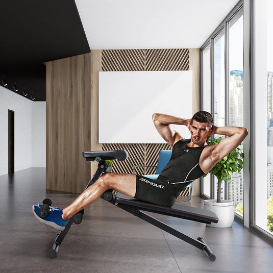 Multifunctional Weight Bench, Foldable Exercise Bench with Adjustable Positions - GoplusUS