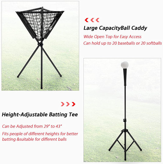 Baseball Softball Practice Combo, 8.5x7 Feet Training Net - GoplusUS