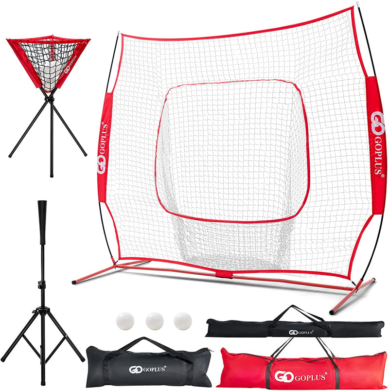 Load image into Gallery viewer, Baseball Softball Practice Combo, 8.5x7 Feet Training Net - GoplusUS
