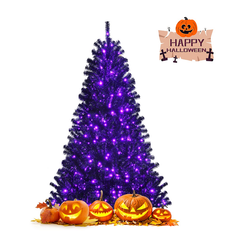 Load image into Gallery viewer, Goplus Halloween Tree, Hinged Artificial Christmas Tree Metal Stand, Perfect Halloween Decoration for Holiday Festival Parties - GoplusUS
