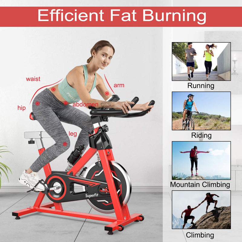 Load image into Gallery viewer, Exercise Bike, Indoor Cycling Stationary Bike for Home Cardio Workout Bike Training - GoplusUS
