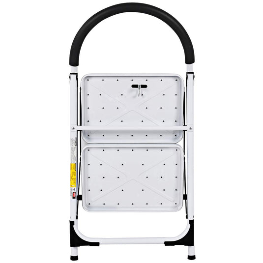 Step Ladder, Heavy Duty Folding 2 Step Ladder Step Stool