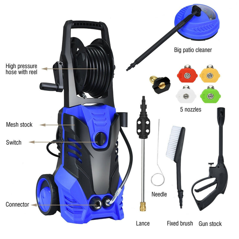 Load image into Gallery viewer, 3000PSI Electric Pressure Washer, Portable High Power Washer - GoplusUS
