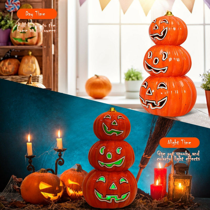 Load image into Gallery viewer, Halloween Ceramic Pumpkin Lamp - GoplusUS
