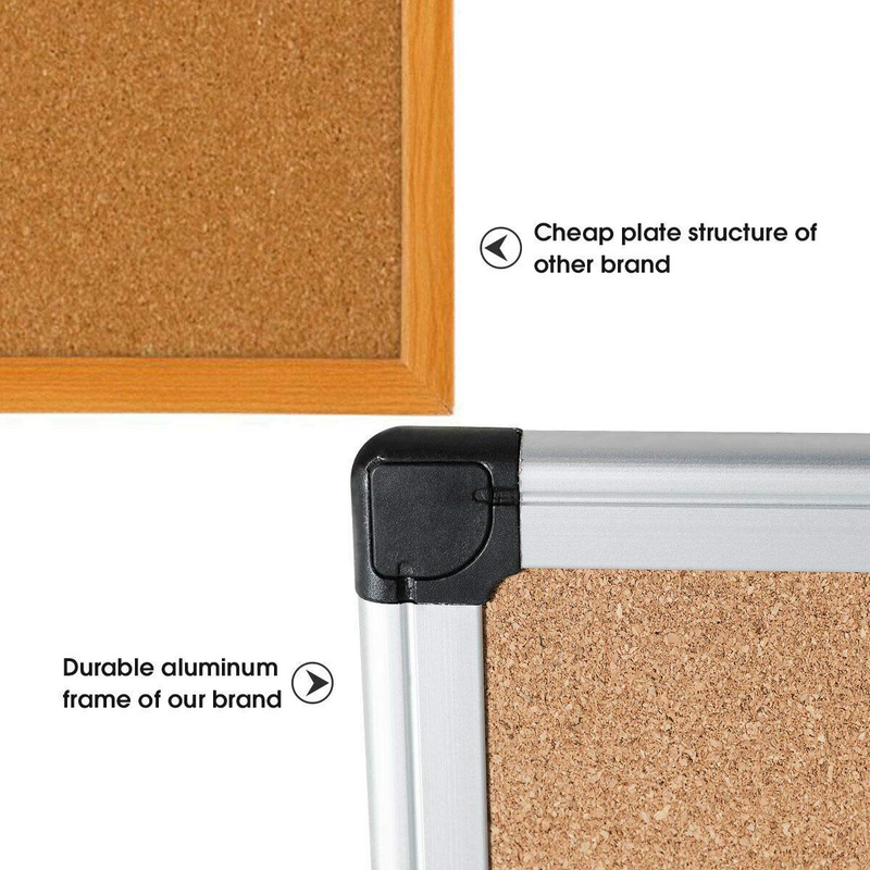Load image into Gallery viewer, Cork Board, Bulletin Board, 18 x 24 3 Pack Aluminum Framed Cork Notice Pin Board Memo Board - GoplusUS

