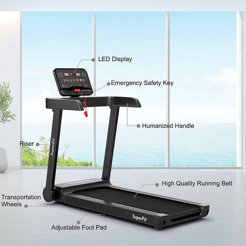 Load image into Gallery viewer, Goplus Heavy Duty Treadmill for Gym, Superfit Electric Treadmill with App Control - GoplusUS
