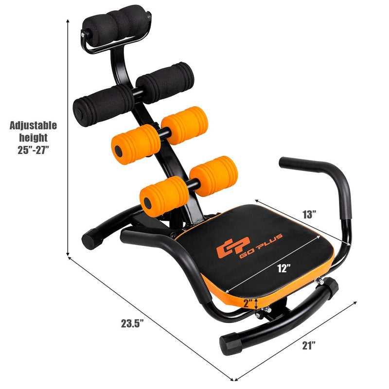 Load image into Gallery viewer, Goplus Core &amp; Abdominal Trainers, Twister Trainer Ab Exercise Machine Height Adjustable - GoplusUS
