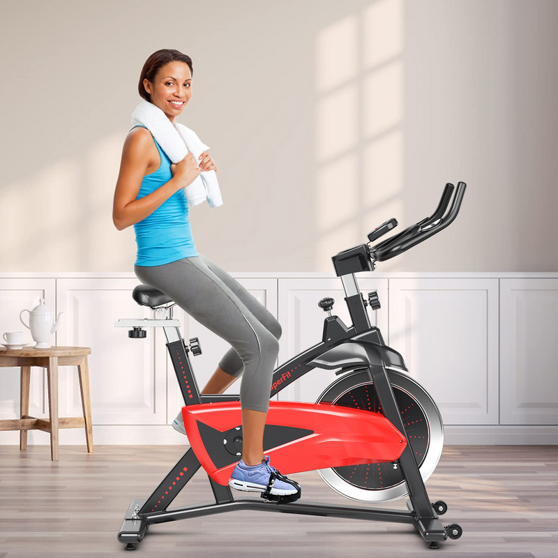 Load image into Gallery viewer, Goplus Indoor Magnetic Exercise Bike, Fitness Cycling Bike W/ Adjustable Resistance - GoplusUS
