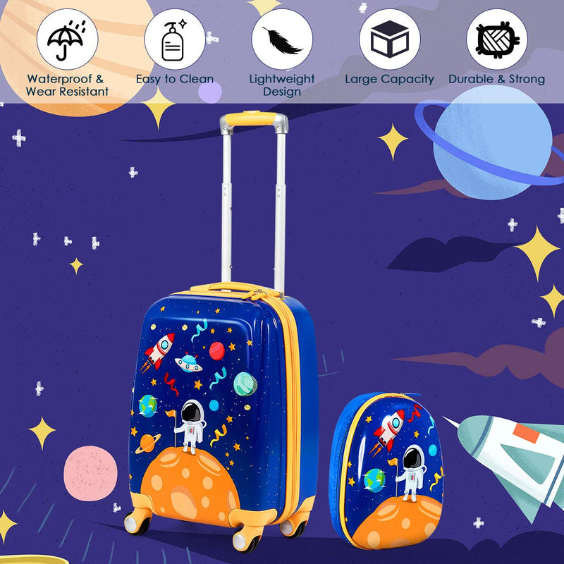 Load image into Gallery viewer, Kids Luggage Set, 12&quot; &amp; 18&quot; Kids Carry On Luggage Set - GoplusUS
