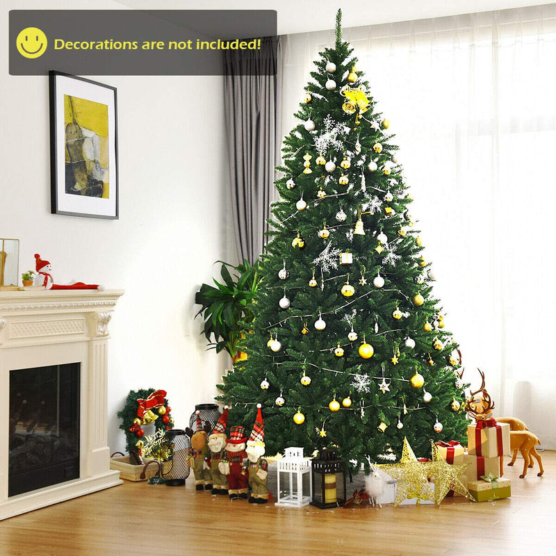 Load image into Gallery viewer, 9ft Artificial Douglas Christmas Tree, Unlit Hinged Pine Tree, with 3594 Branch Tips and Solid Metal Stand - GoplusUS

