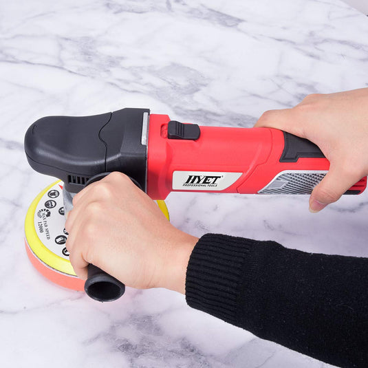 Random Orbital Polisher Electrical Sander Variable Speed Dual-Action Grinder Buffer Kit