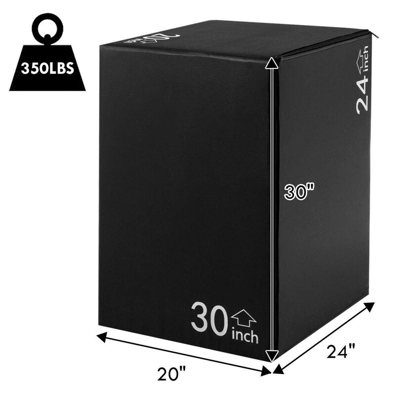 Load image into Gallery viewer, 3-in-1 Jumping Box, Height Adjustment Fitness Foam Plyometric Box - GoplusUS
