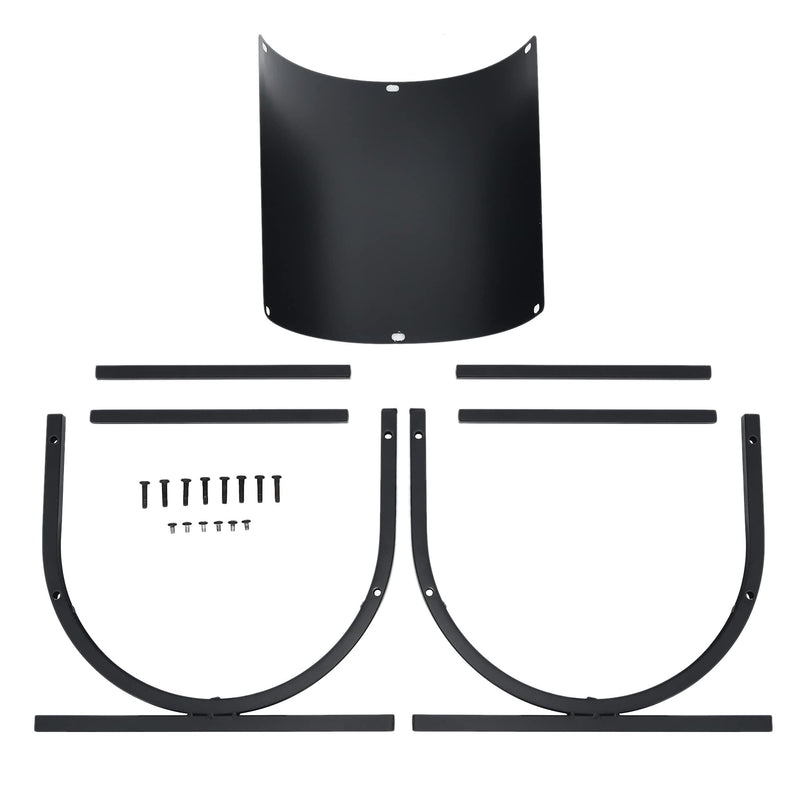 Load image into Gallery viewer, Firewood Rack, 17&#39; U-Shaped Heavy-Duty Iron Log Rack - GoplusUS
