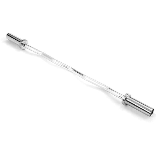 400Lbs Olympic EZ Curl Bar for Strength Training, 48" Solid Steel Barbell Weight Lifting Bar - GoplusUS