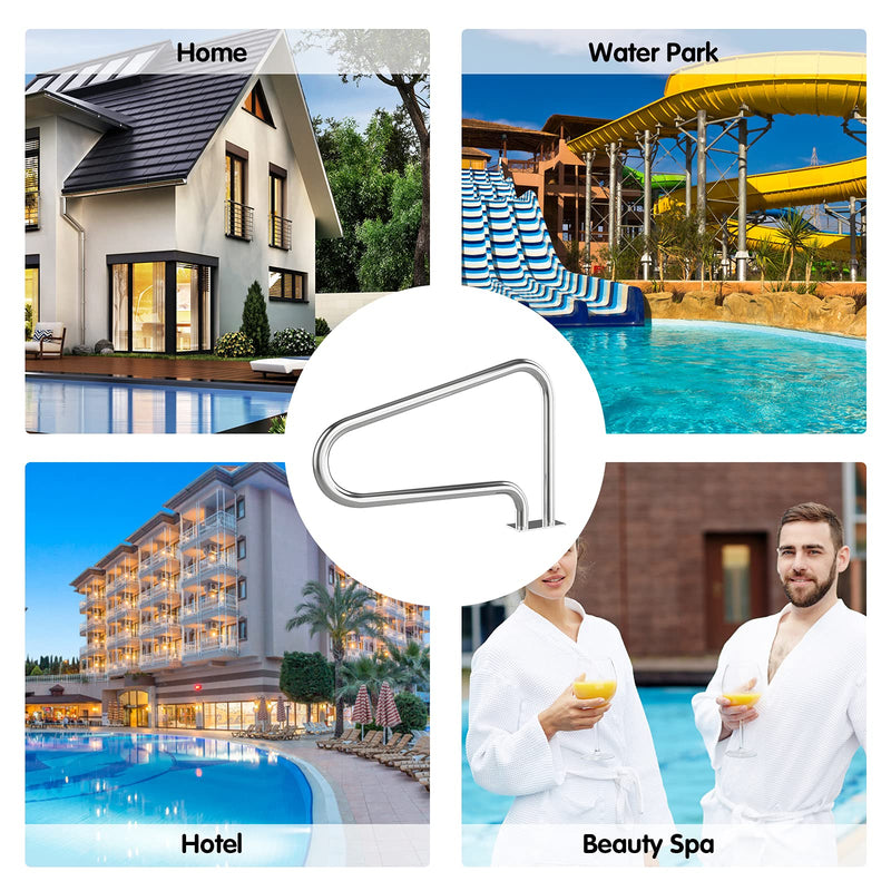 Load image into Gallery viewer, Pool Hand Rail, 2 PCS Easy Mount Hand Grab Rail - GoplusUS
