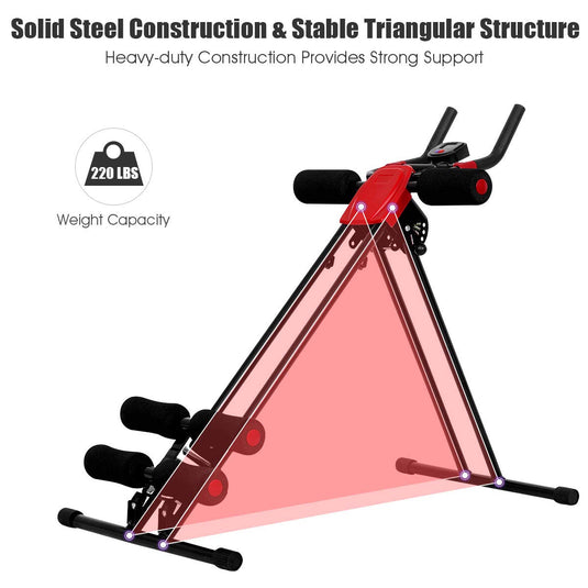 Ab Trainer Foldable Abdominal Trainer Ab Vertical - GoplusUS