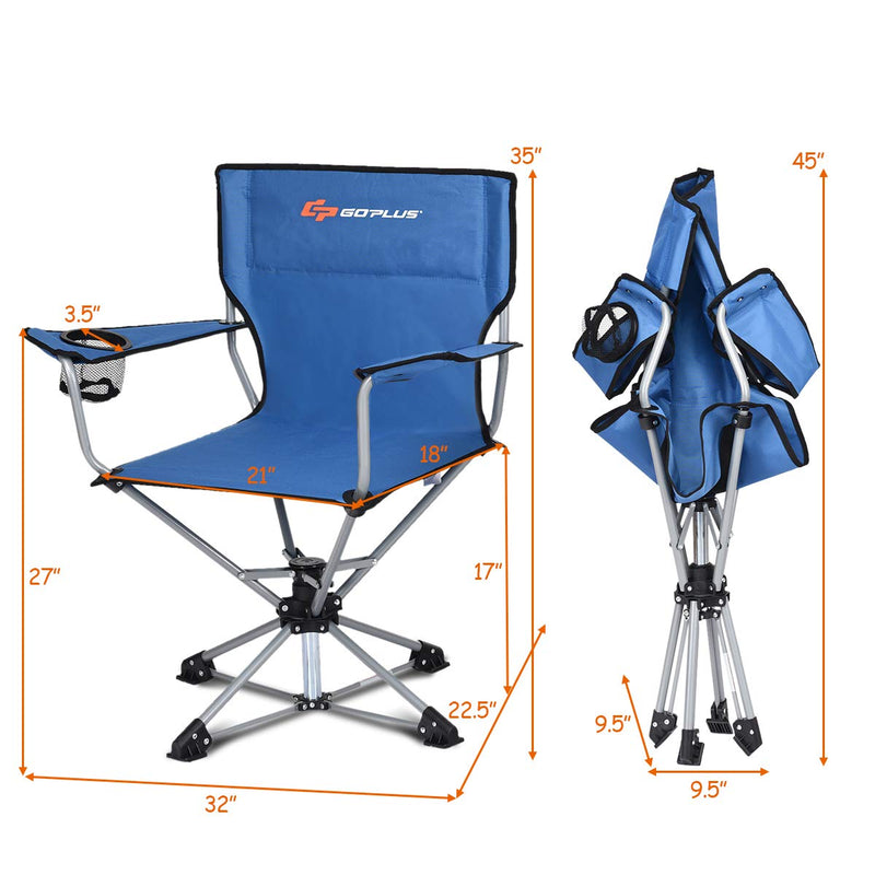 Load image into Gallery viewer, Swivel Camping Chair - GoplusUS
