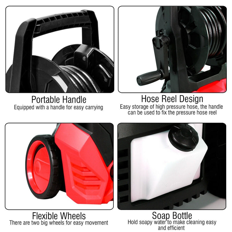 Load image into Gallery viewer, 3000PSI Electric Pressure Washer, Portable High Power Washer - GoplusUS
