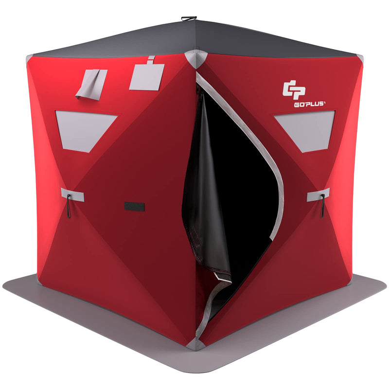 Load image into Gallery viewer, Portable Ice Shelter Pop-up Ice Fishing Tent Shanty 3-4 Person
