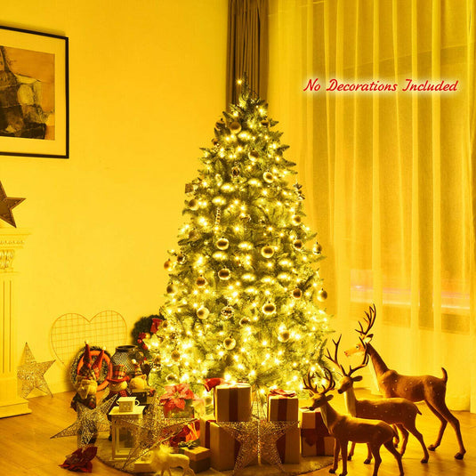 6ft Prelit Christmas Tree, Premium Hinged Artificial Fir Tree - GoplusUS