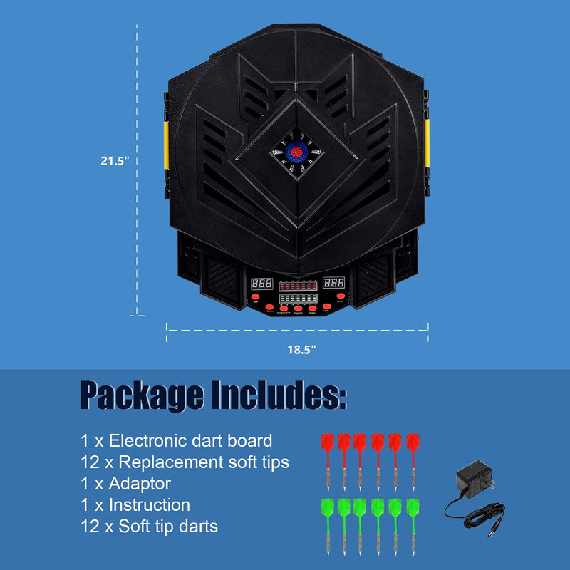 Load image into Gallery viewer, Professional Electronic Dart Board Cabinet Set Dartboard Game Room LED Display
