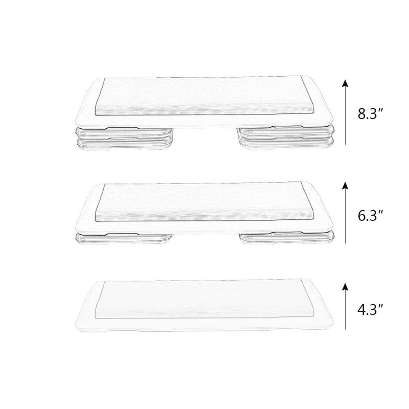 Load image into Gallery viewer, Goplus 43&#39;&#39; Adjustable Fitness Aerobic Step Stepper Platform 4&quot; - 6&quot; - 8&quot; Non-Stick Surface - GoplusUS
