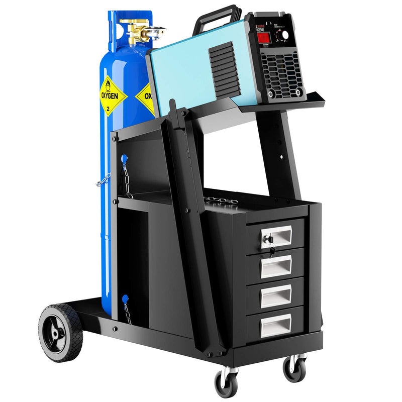 Load image into Gallery viewer, Welder Cart, MIG TIG ARC Welding Plasma Cutter Tank Storage
