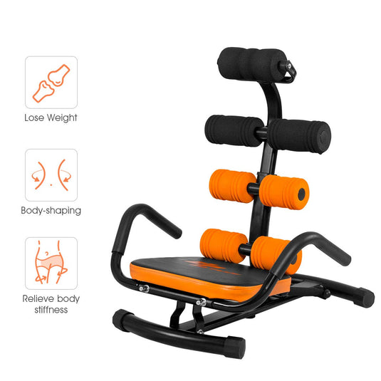 Goplus Core & Abdominal Trainers, Twister Trainer Ab Exercise Machine Height Adjustable - GoplusUS