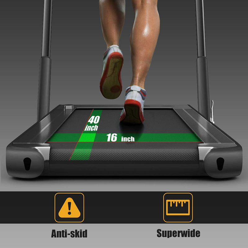 Load image into Gallery viewer, 2 in 1 Folding Treadmill, 2.25HP Under Desk Electric Superfit Treadmill - GoplusUS
