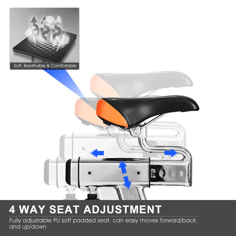 Load image into Gallery viewer, Indoor Cycling Bike, Stationary Bicycle with Flywheel and LCD Display - GoplusUS
