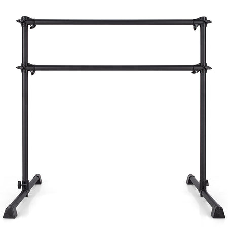 Barre De Ballet GOPLUS 4 Hauteurs – Bois De Hêtre, Cadre Métal, 100 Kg De Charge !