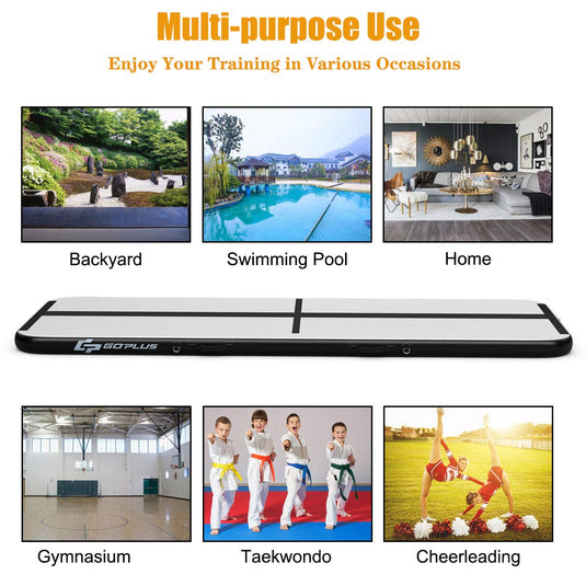 13ft Inflatable Air Gymnastic Mat - GoplusUS