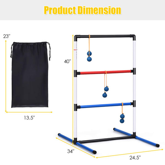 Ladder Toss Game Set, Indoor/Outdoor Ladder Ball Toss Game Set - GoplusUS
