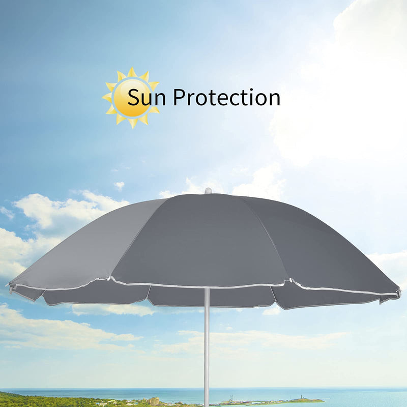 Load image into Gallery viewer, Double Folding Picnic Chairs Umbrella Mini Table Beverage Holder Carrying Bag - GoplusUS
