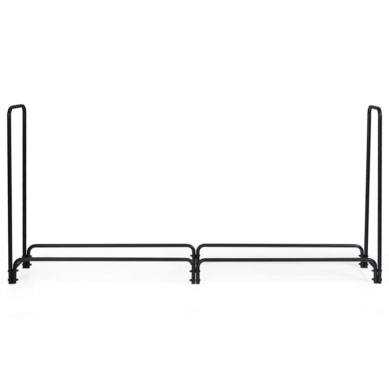 Load image into Gallery viewer, Goplus 8ft Firewood Log Rack, Outdoor Heavy-Duty Firewood Storage Holder w/Sturdy Steel Tubular Frame - GoplusUS
