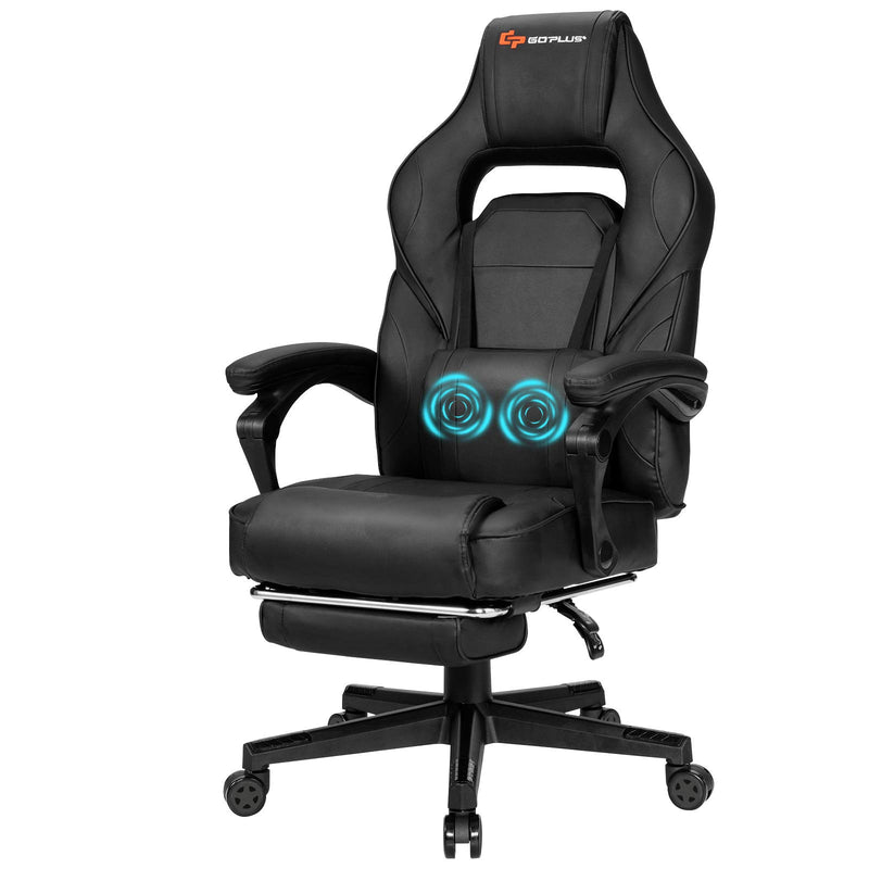 Load image into Gallery viewer, Massage Gaming Chair, Seat Height Adjustment Racing Computer Office Chair - GoplusUS
