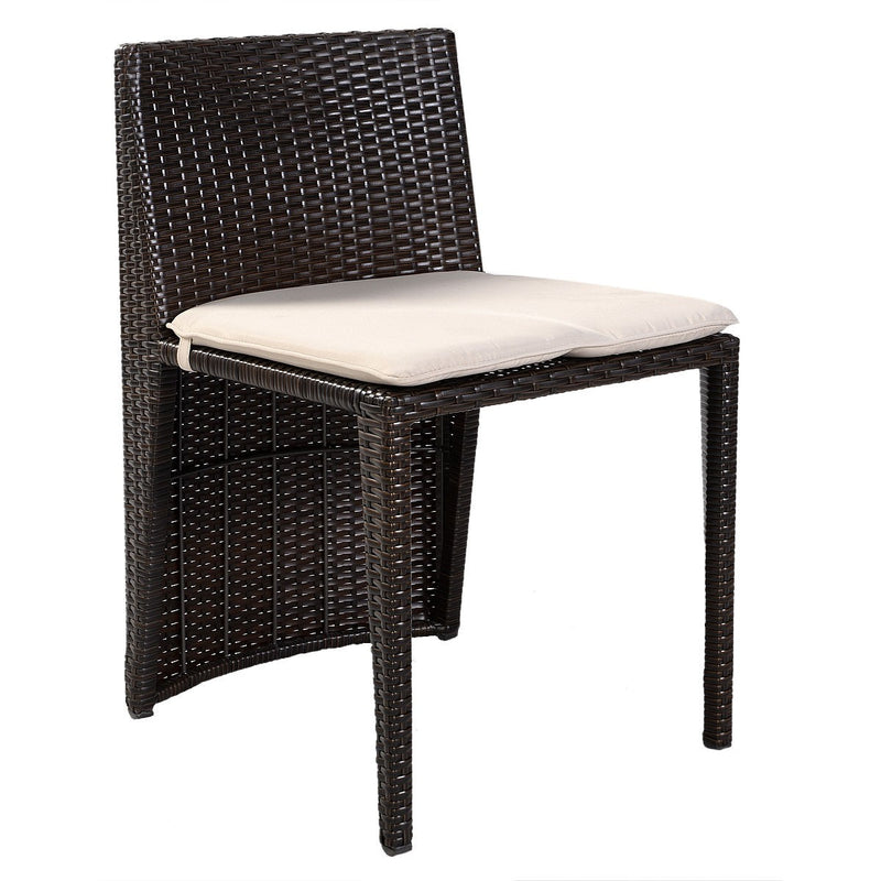 Load image into Gallery viewer, Wicker Bistro Set, Rattan Furniture Set 3 Piece Dining Table
