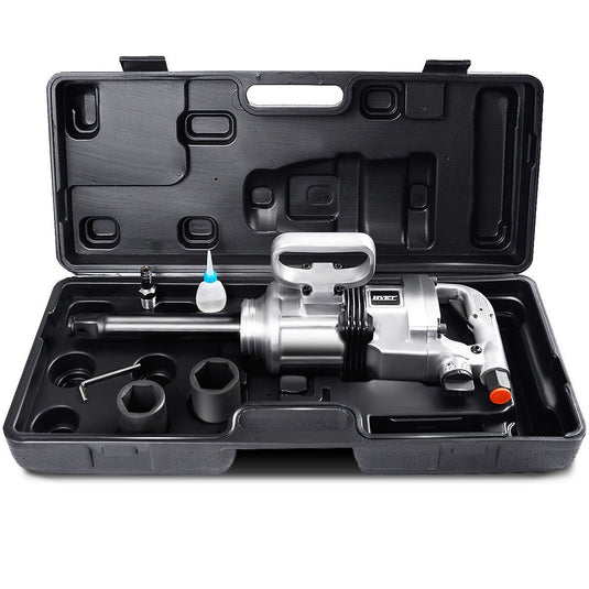 1" Air Impact Wrench Gun Heavy Duty Pneumatic Tool Long Shank Commercial Truck Mechanics w/Case - GoplusUS